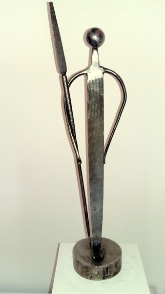 Sculpture titled "gardien-de-la-terre…" by Gerard Lami, Original Artwork, Metals