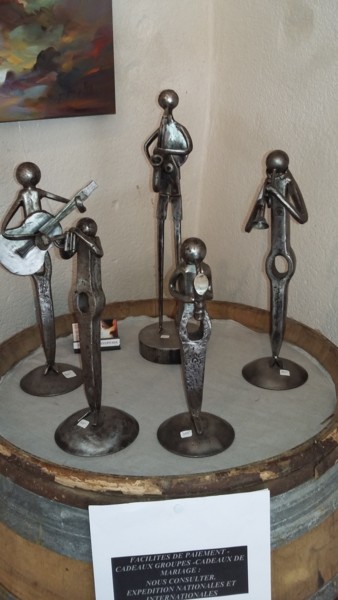 Sculpture titled "jazz-and-galerie-20…" by Gerard Lami, Original Artwork, Metals