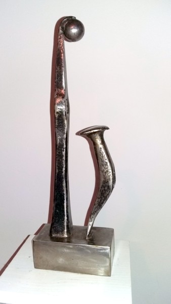 Sculptuur getiteld "CONSEIL D'UNE MERE" door Gerard Lami, Origineel Kunstwerk, Metalen