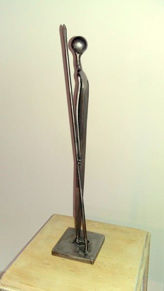 Skulptur mit dem Titel "Beauté Africaine -…" von Gerard Lami, Original-Kunstwerk, Metalle
