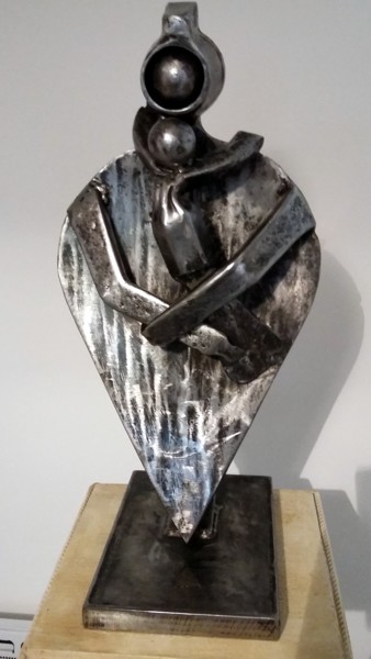 Sculpture titled "La Mère & L' Enfant" by Gerard Lami, Original Artwork, Metals