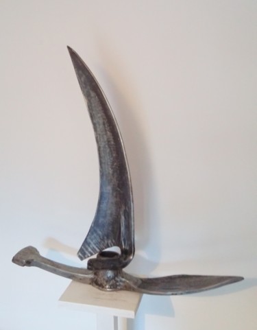 Sculpture titled "VOILIER" by Gerard Lami, Original Artwork, Metals