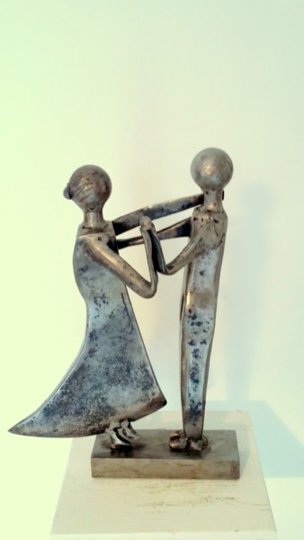 Sculpture titled "LES DANSEURS DE SAL…" by Gerard Lami, Original Artwork, Metals
