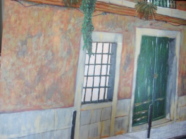Pintura intitulada "a-porta-verde.jpg" por Vifer, Obras de arte originais, Acrílico