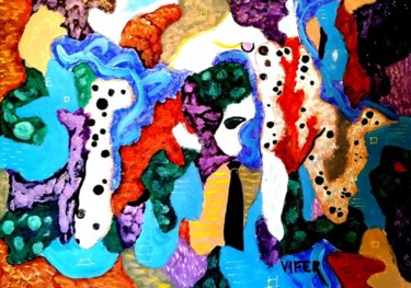 Pintura intitulada "A GRAVATA" por Vifer, Obras de arte originais, Acrílico