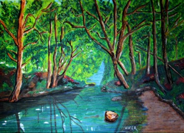 Pintura intitulada "FOREST-VI" por Vifer, Obras de arte originais, Acrílico