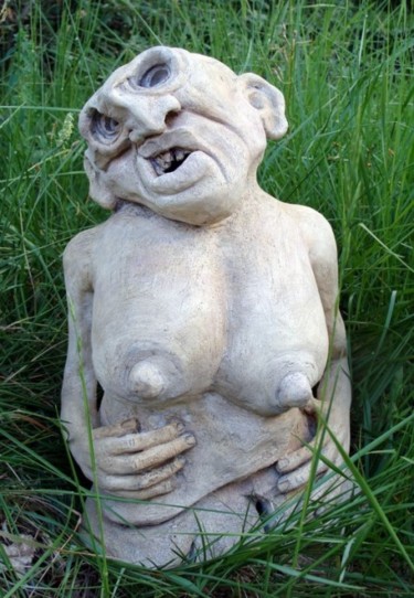 Sculpture intitulée ""mémère"" par Isabelle Vigo, Œuvre d'art originale, Céramique