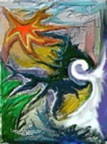 Digital Arts titled "Evil Star Good Star" by Vijaybhai, Original Artwork