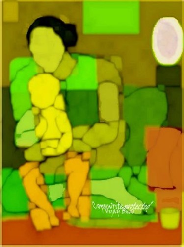 Digital Arts titled "Mother and child" by Vijaybhai, Original Artwork