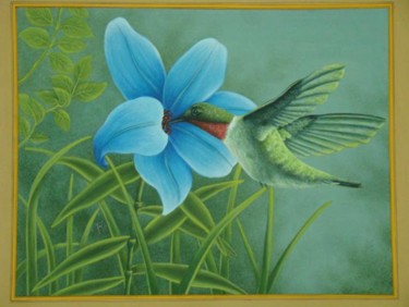 Peinture intitulée "BIRD" par Vijay Soni, Œuvre d'art originale