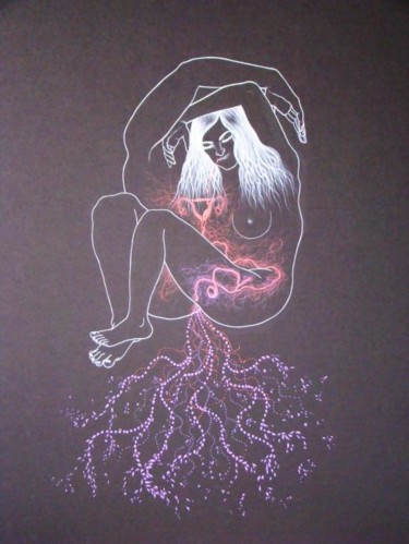 Painting titled "BLOOD" by Vijay Soni, Original Artwork, Acrylic