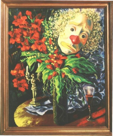 Картина под названием "клоун - 2" - Кострицкий Владимир, Подлинное произведение искусства