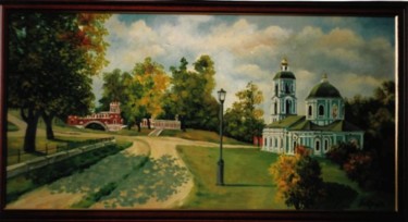 Картина под названием "осень в царицино" - Кострицкий Владимир, Подлинное произведение искусства