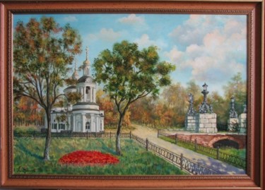 Painting titled "кузьминская церковь" by Kostritskii Vladimir, Original Artwork