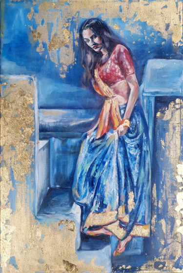 Malerei mit dem Titel "Monica" von Vika Skaya, Original-Kunstwerk, Öl