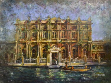 Ζωγραφική με τίτλο "Istanbul Dolmabahce…" από Viktoriia Slavinska, Αυθεντικά έργα τέχνης, Λάδι