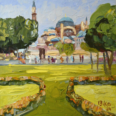 Ζωγραφική με τίτλο "Ayasofya Mosque" από Viktoriia Slavinska, Αυθεντικά έργα τέχνης, Λάδι