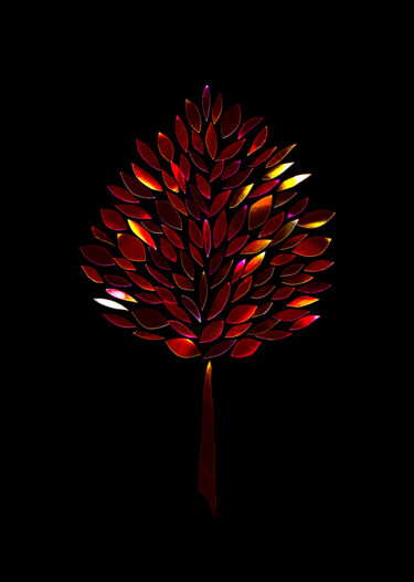 Photographie intitulée "Jewel tree" par Viktor Artemev, Œuvre d'art originale, Photographie numérique