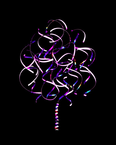 Photographie intitulée "Purple Tree" par Viktor Artemev, Œuvre d'art originale, Photographie numérique