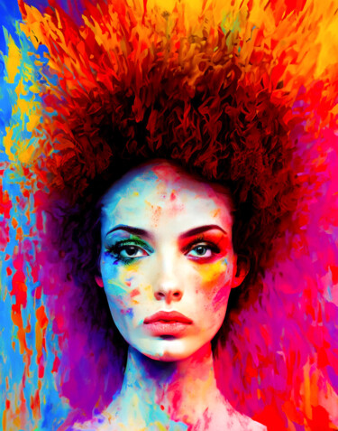 Digital Arts titled "Eva" by Viktor Artemev, Original Artwork, Digital Painting
