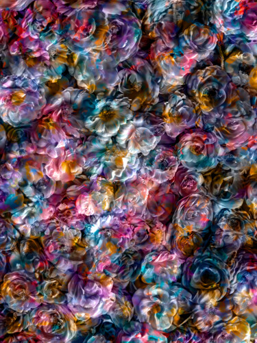 Digitale Kunst mit dem Titel "Blooming complexity" von Viktor Artemev, Original-Kunstwerk, Digitale Malerei