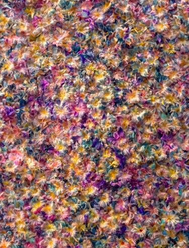 Digitale Kunst mit dem Titel "Floral Pollock" von Viktor Artemev, Original-Kunstwerk, Digitale Malerei