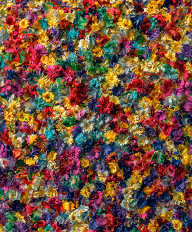 Arte digital titulada "Floral Pollock II" por Viktor Artemev, Obra de arte original, Pintura Digital