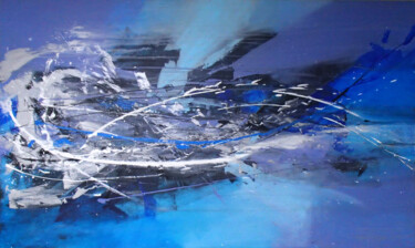 Painting titled "Ocean's energy" by Viktor Babak, Original Artwork, Acrylic