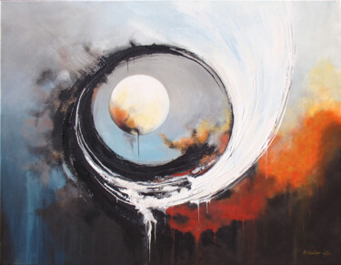 Peinture intitulée "Yin and Yang" par Viktor Babak, Œuvre d'art originale, Acrylique
