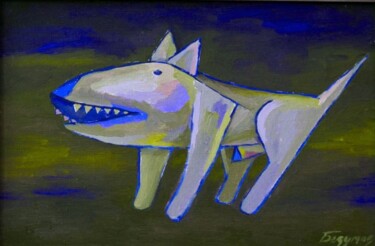 Картина под названием ",,Синий буль,," - Виктор Безумов, Подлинное произведение искусства, Масло
