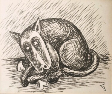 Dessin intitulée "Сон" par Viktor Bezumov, Œuvre d'art originale, Crayon Monté sur artwork_cat.