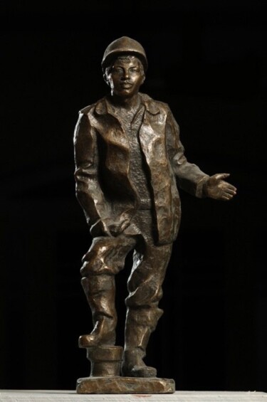 Скульптура под названием ",,Усинск,," - Виктор Безумов, Подлинное произведение искусства, Бронза
