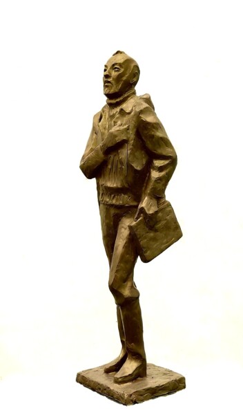 雕塑 标题为“,,Художникам Севера…” 由Виктор Безумов, 原创艺术品, 树脂