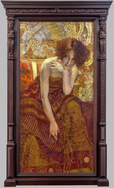 Painting titled "Martisha" by Viktor Horiaiev, Original Artwork, Oil