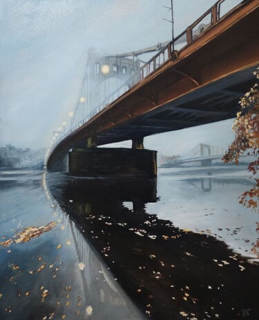 Pittura intitolato "The Bridge" da Vistor Korotkov, Opera d'arte originale, Olio