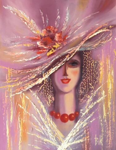 Painting titled "Margot" by Viktor Kurson, Original Artwork, Oil