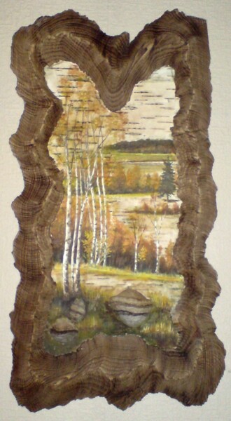 "Landscape with birc…" başlıklı Design Viktor Kurson tarafından, Orijinal sanat, Aksesuarlar