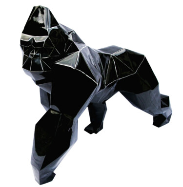 Sculpture intitulée "Gorille" par Viktor M, Œuvre d'art originale, Résine