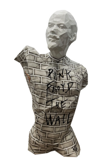 Sculpture intitulée "The wall Pink Floyd" par Viktor M, Œuvre d'art originale, Résine