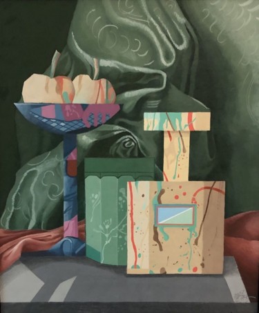 Pintura intitulada ""Perfume and apples"" por Viktor Miniailo, Obras de arte originais, Guache