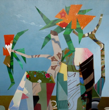 Pintura intitulada ""Orchids"" por Viktor Miniailo, Obras de arte originais, Guache