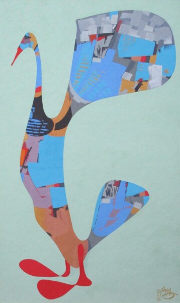 ""Goose"" başlıklı Tablo Viktor Miniailo tarafından, Orijinal sanat, Guaş boya