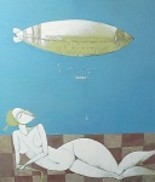 Картина под названием "Даная или приглашен…" - Viktor Panchenko, Подлинное произведение искусства