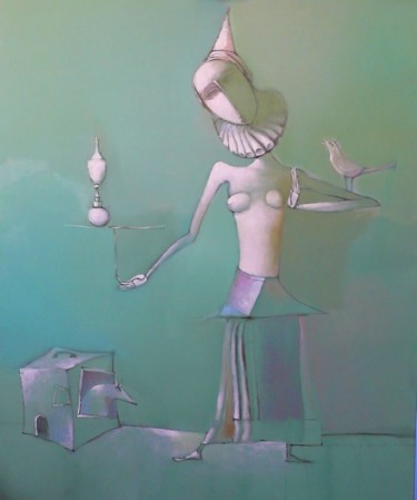 Картина под названием "Равновесие или пред…" - Viktor Panchenko, Подлинное произведение искусства