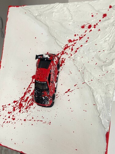 Pintura titulada "Art Nissan GT-R" por Viktor Semykin, Obra de arte original, Acrílico
