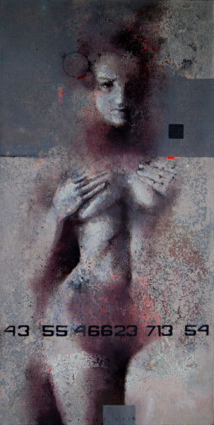 Painting titled "Genesis" by Viktor Sheleg, Original Artwork, Acrylic