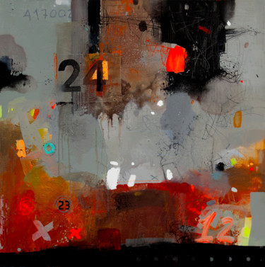 Pittura intitolato "Corrosion of metal-6" da Viktor Sheleg, Opera d'arte originale, Acrilico