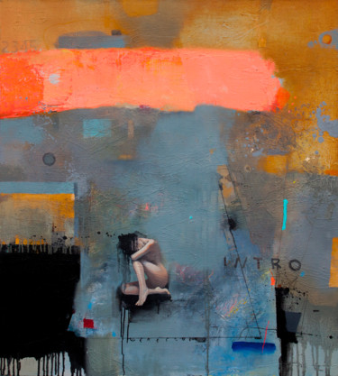 Картина под названием "Intro" - Viktor Sheleg, Подлинное произведение искусства, Масло