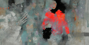 Картина под названием ""The face from the…" - Viktor Sheleg, Подлинное произведение искусства, Масло