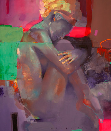 Painting titled "Colour dreams" by Viktor Sheleg, Original Artwork, Oil